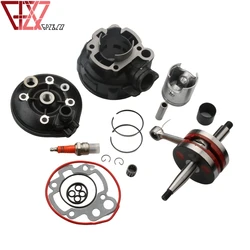 90cc 49mm Big Bore Cylinder Kit & Racing Crankshaft For Rieju 50 MRT MRX RS1 RS2 RS3 Matrix 50 SMX SM Spike 50cc AM6 2T 1E40MB