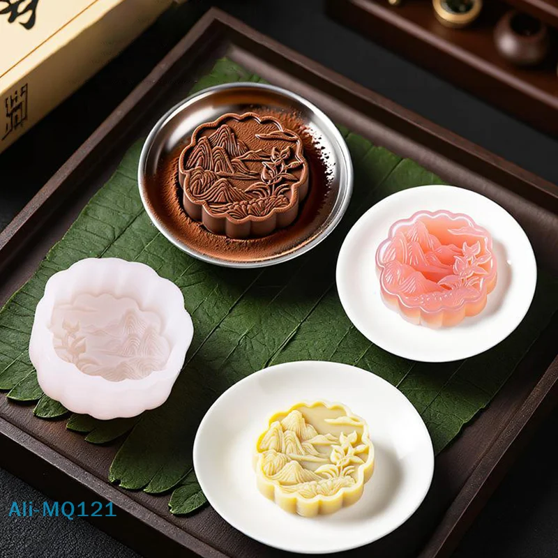 【M】Molde de silicona para pastel de almendra, horno artesanal, pasta de frijol sin pastel, pudín de Chocolate, Blancmange, postre, cocina, molde para hornear