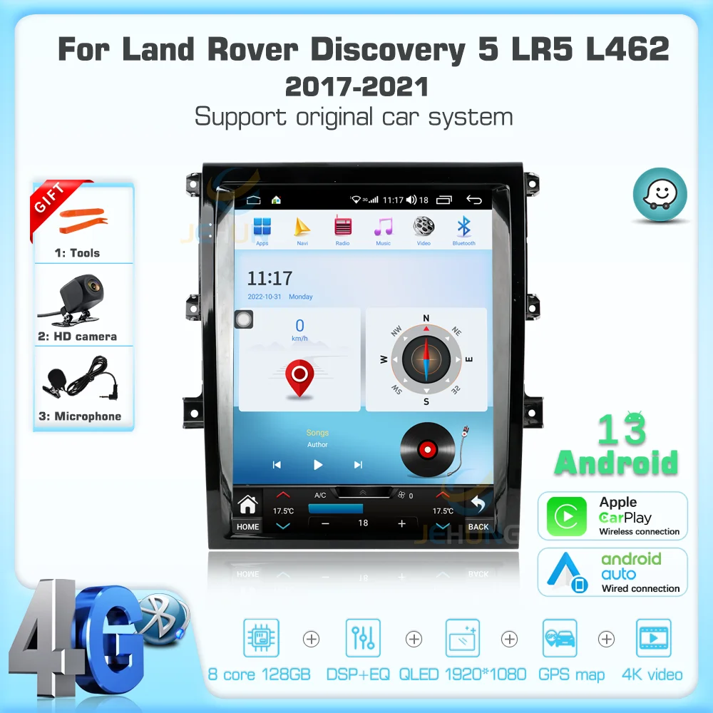 

Latest Android 13 For Land Rover Discovery 5 LR5 L462 2017-2021 15.6 inch Car Multimedia Player CarPlay GPS Radio 5G Navigation