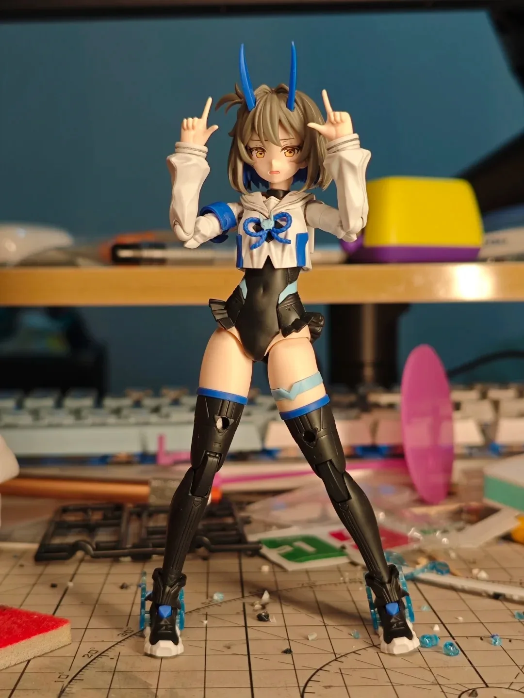 الصندوق الأصلي بانداي SHF 30MS MINUTES SISTERS SIS-N00 SOUREI COLOR B الشكل النهائي أطقم منمذجة أنيمي لعبة الحركة الكاملة الهدايا