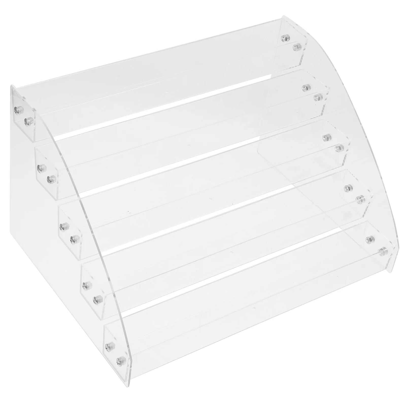 

Clear Acrylic Desktop Rack Card Holder Five-Tier Large Capacity Office File Organizer for Brochures Greeting Cards Raffle