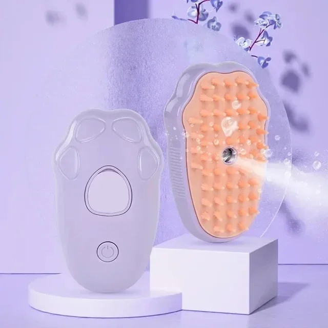 3 in 1 Cat Comb Brush Electric Spray Cat Steam Brush Spray Cat Hair Brushes for Massage Pet Float remover Cat Supplies