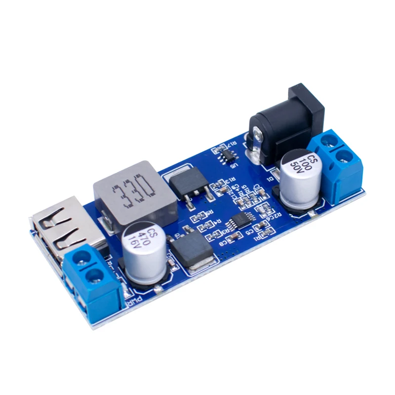 DC-DC 24V/12V To 5V 5A Step Down Power Supply Buck Converter Replace LM2596S Adjustable USB Step-down Charging Module For Phone