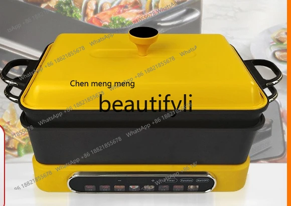 AB02 Multifunctional Trendy Hot Pot Electric Ceramic Stove Household Gift Waterproof Black Crystal Panel