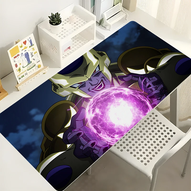 Tapis de souris pour ordinateur portable, armoire de bureau, clavier, tapis de bureau de jeu, grand Dragon Ball Frieza HD, tapis de souris antidérapant en caoutchouc étendu