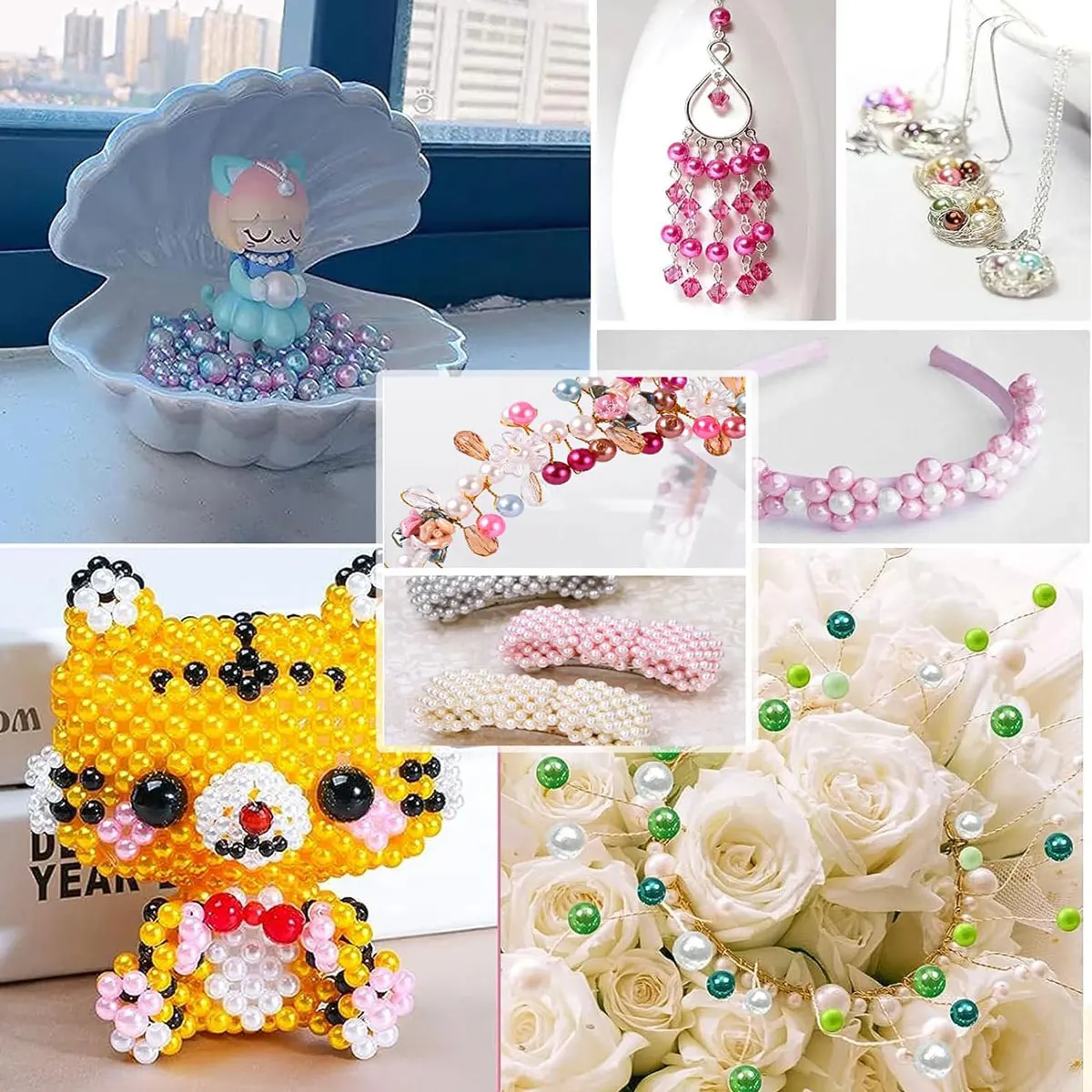 2400PCS Pearl Bracelet Making Kit for Beginners