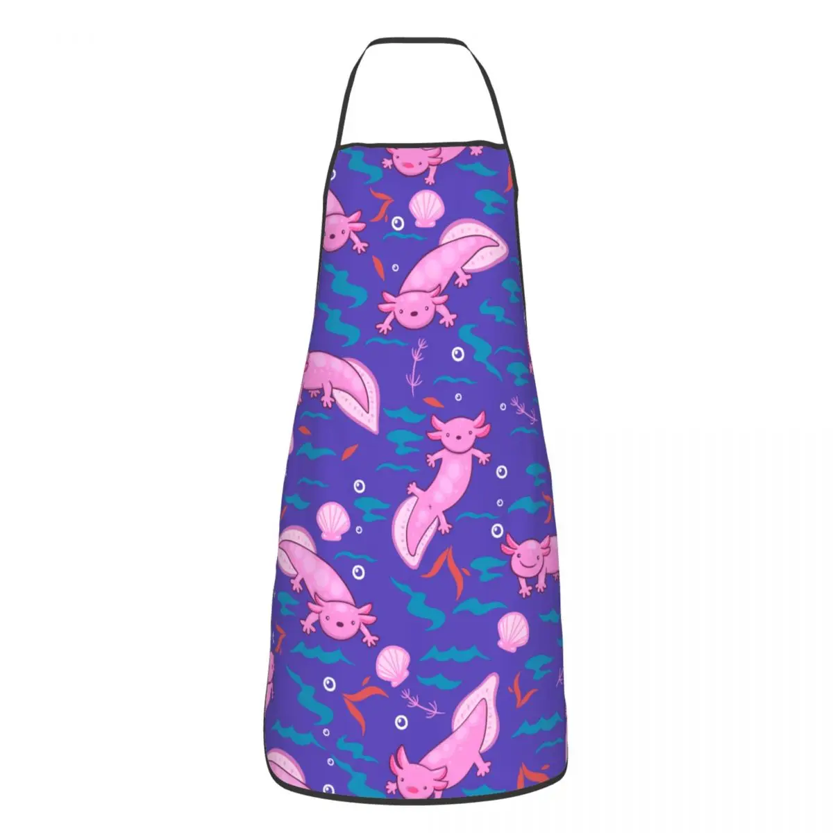 Aangepaste Unisex schattige Salamander dier Axolotls Bib schort volwassen vrouwen mannen chef-kok Tablier keuken voor keuken koken tuinieren