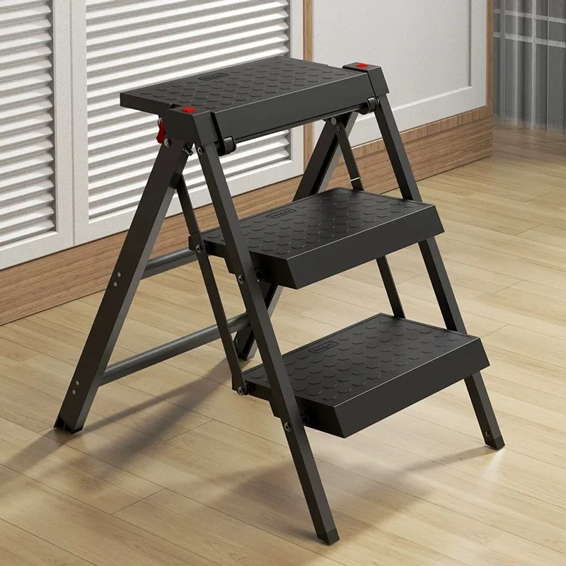 Thickened Two-step Straight Ladder Household Folding Ladder Stool Outdoor Car Washing Ladder Indoor Kitchen A-frame