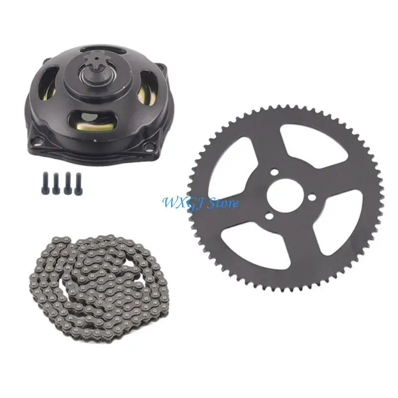 

37JE Mini Pocket Bike 25H 68 Tooth Chain Sprocket 7 Teeth Gear Box 144 Links Accessories Replacement Part