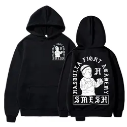 Classic Hasbulla Fighting Meme felpa con cappuccio Fan Gift Mini Khabib Blogger felpe con cappuccio uomo Kawaii Fleece pullover felpe Graphic Hoody