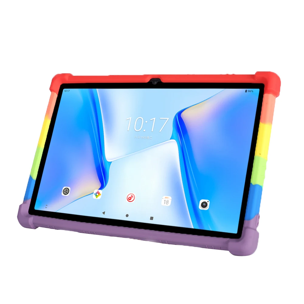 À prova de choque Silicone Tablet Cover, Protetor Soft Shell, Suporte ajustável Shell, Teclast M40 Plus, TLC005, 10,1"