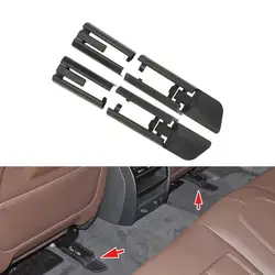 Black Plastic Car Seat Rail Trim Cover Sliding Track Bonnet Front Rear Left Right For BMW G30 G11 G12 F15 F16 5 7 Series X5X6