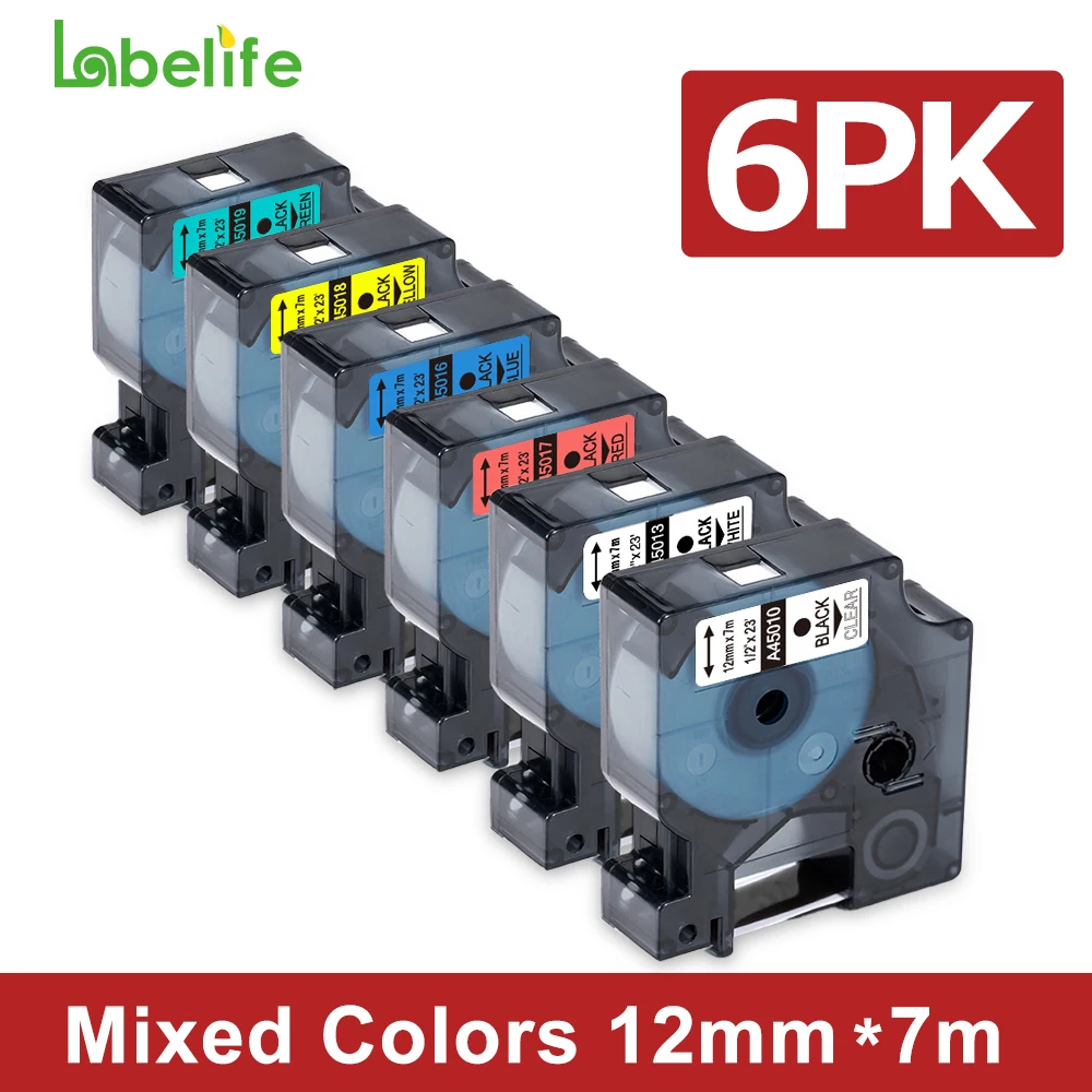 6PK Mixed Colors La…