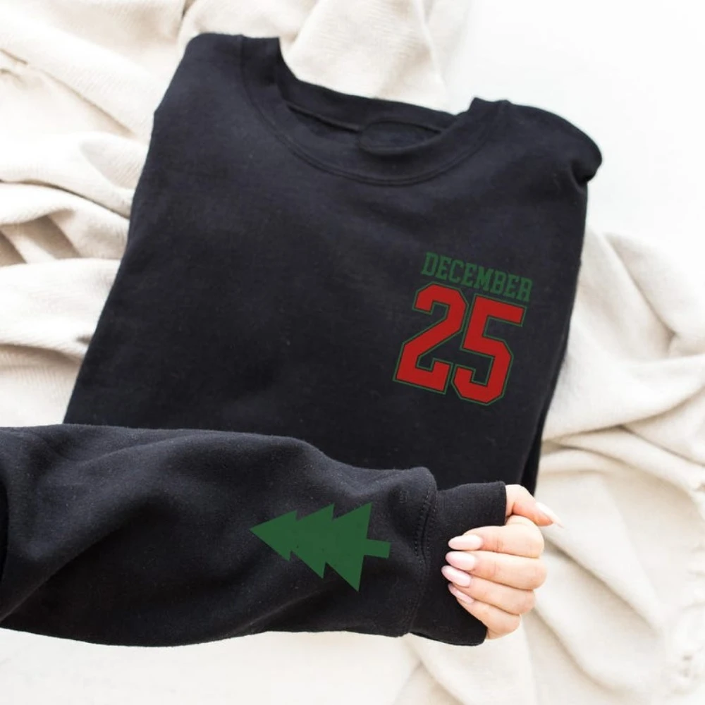 25 ديسمبر البلوز عيد الميلاد 25 ديسمبر سترة مضحك الأسرة هدية عيد الميلاد الجدة تتجه الملابس البلوز