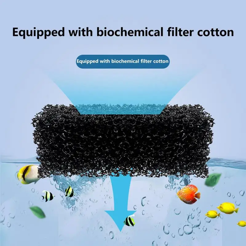 Small Aquarium Filter 3 In 1 Small Filter For Fish Tank Ultra-Quiet Betta Fish Turtle Tank Filter Mini Aquarium Hang-On Filter