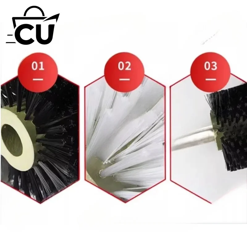 Industrial brush roller roller brush cleaning dust removal nylon roller brush