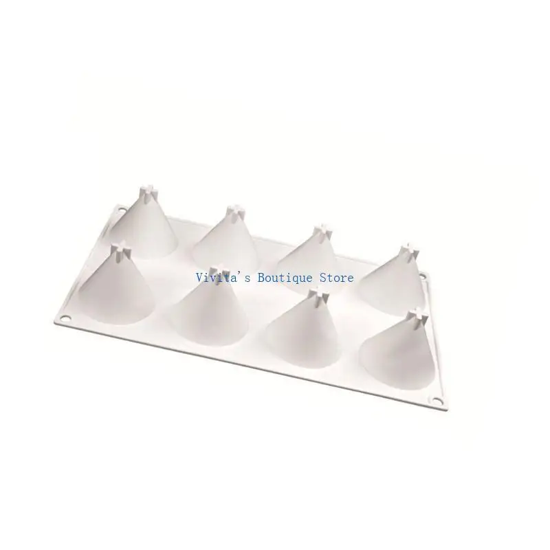 

M76D Nonstick Chocolate Mold Cone Silicone Molds Mousses Cake Baking Molds