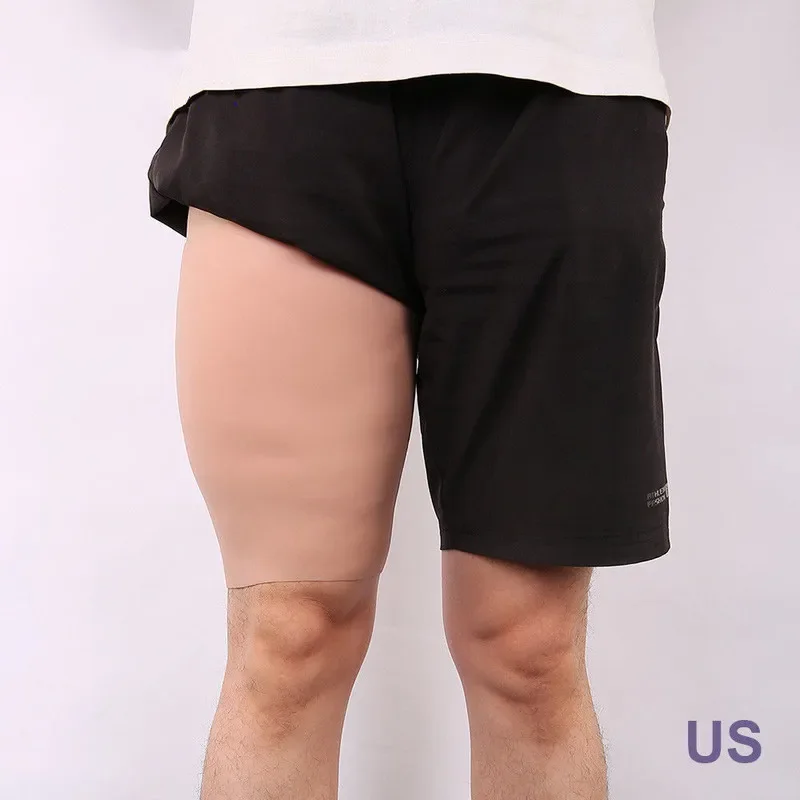 Silicone Legs Full Sturdy Thighs Enhancer Shaper Wear Thickness Sheath 3CM Bodysuit Mens Slimming