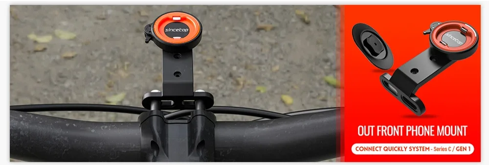 Waist Belt Clip Bicycle Phone Holder with Quick Mount Case for iPhone 17 16 15 14 13 12 11 Pro Max Mini for sincetop Series C
