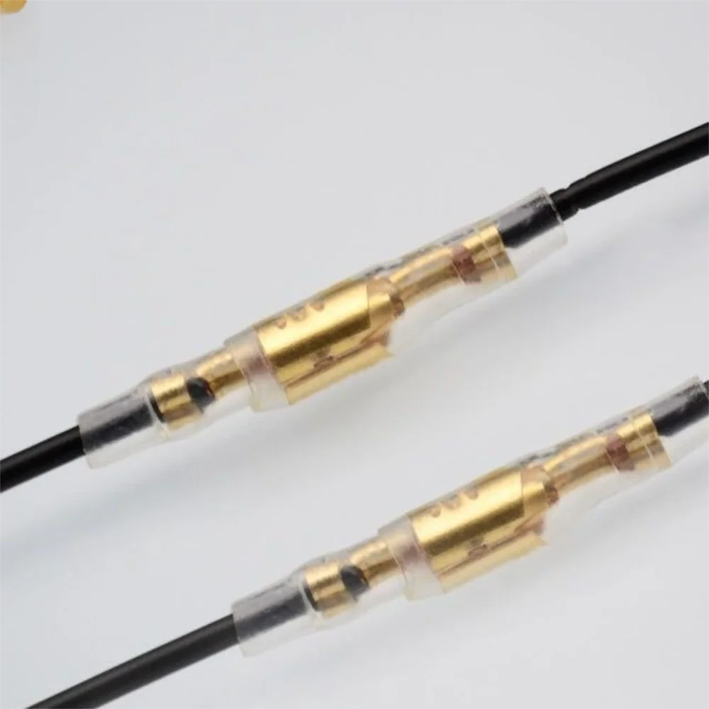 Tinplate Wire Terminal Copper Round Lug Cold Pressure Terminal Set Terminal Connector Bare Nose Lugs Circular Crimping Terminal