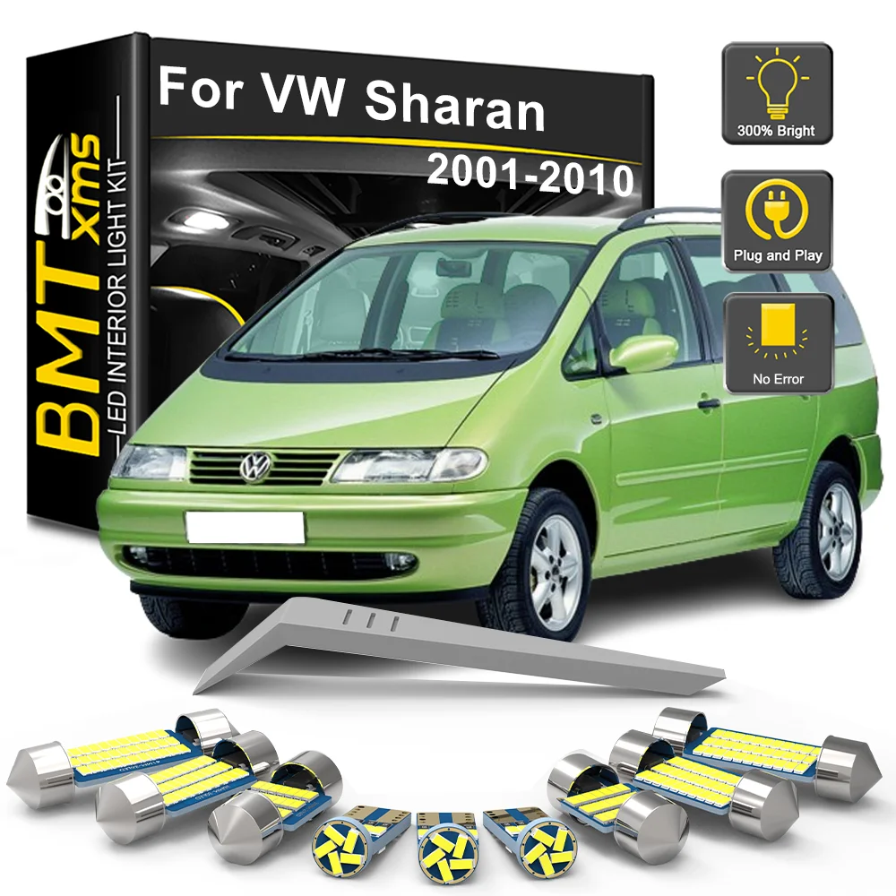 

BMTxms 13Pcs Canbus For VW Volkswagen Sharan 7M 2001-2007 2008 2009 2010 Car LED Interior Light Bulb Kit Lamp Car Accessories