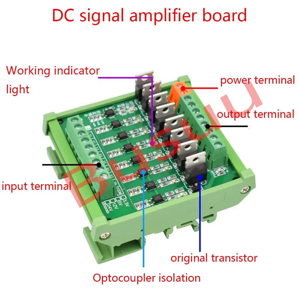 Transistor Solid State Relay Mos Output Module Optocoupler Isolation Plc Microcontroller Io Dc Signal Amplifier Board