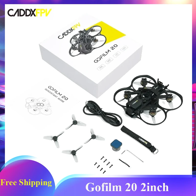 

CADDXFPV Gofilm 20 4k Starlight FPV Drone HD FPV with 1303 6000kv Motors EIS and Gyroflow Technology HD Digital VTX System