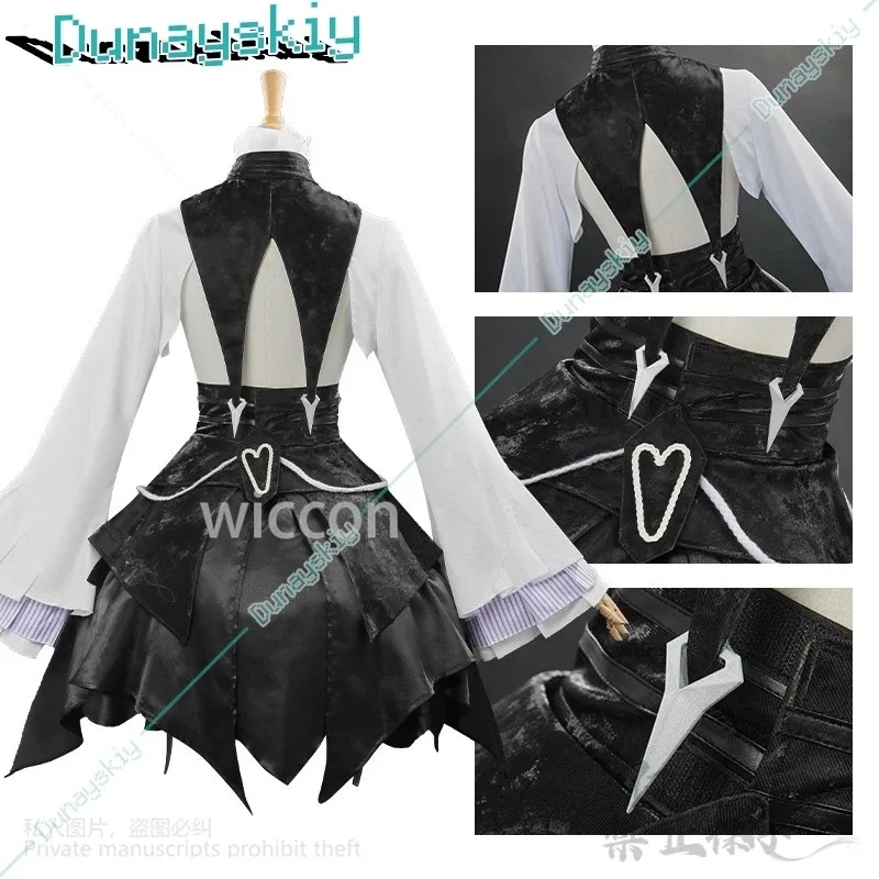 CyZenless منطقة صفر تأثيري فيفيان لعبة زي مصاص دماء لولي القوطية رائع أسود أرجواني لوليتا فستان جيراي كي الفتيات تخصيص