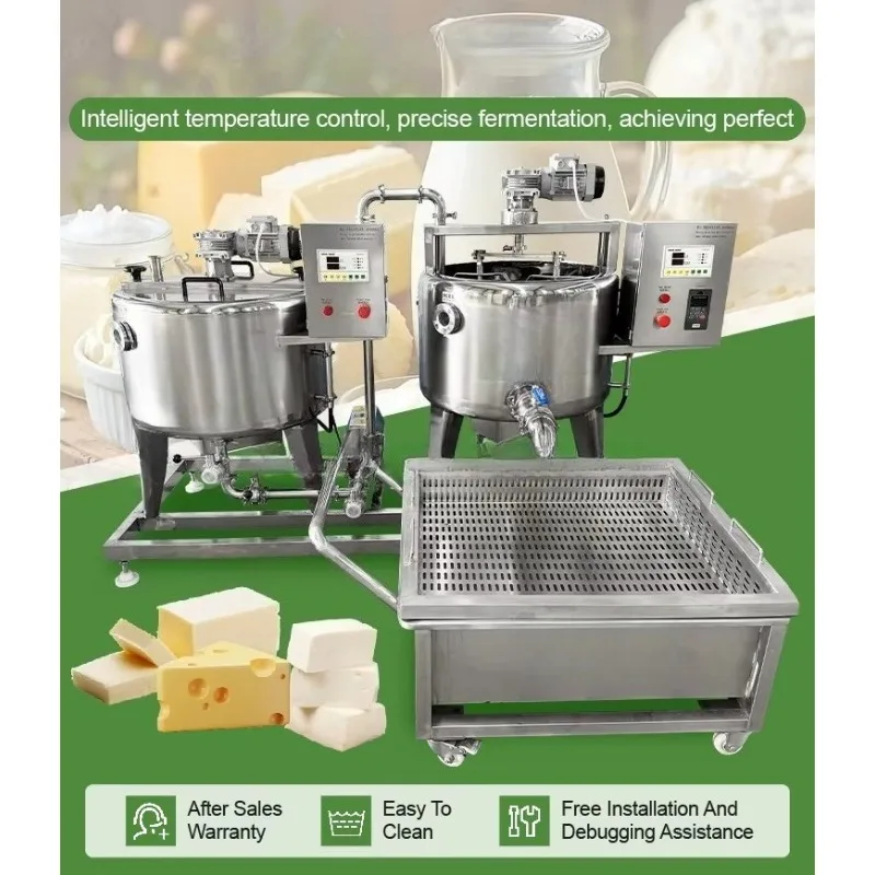 Dairy Cheese Vat Equipment Margarine Production Line 500 Liter 200 Liter Milk Cheese Butter Make Machine for Sale