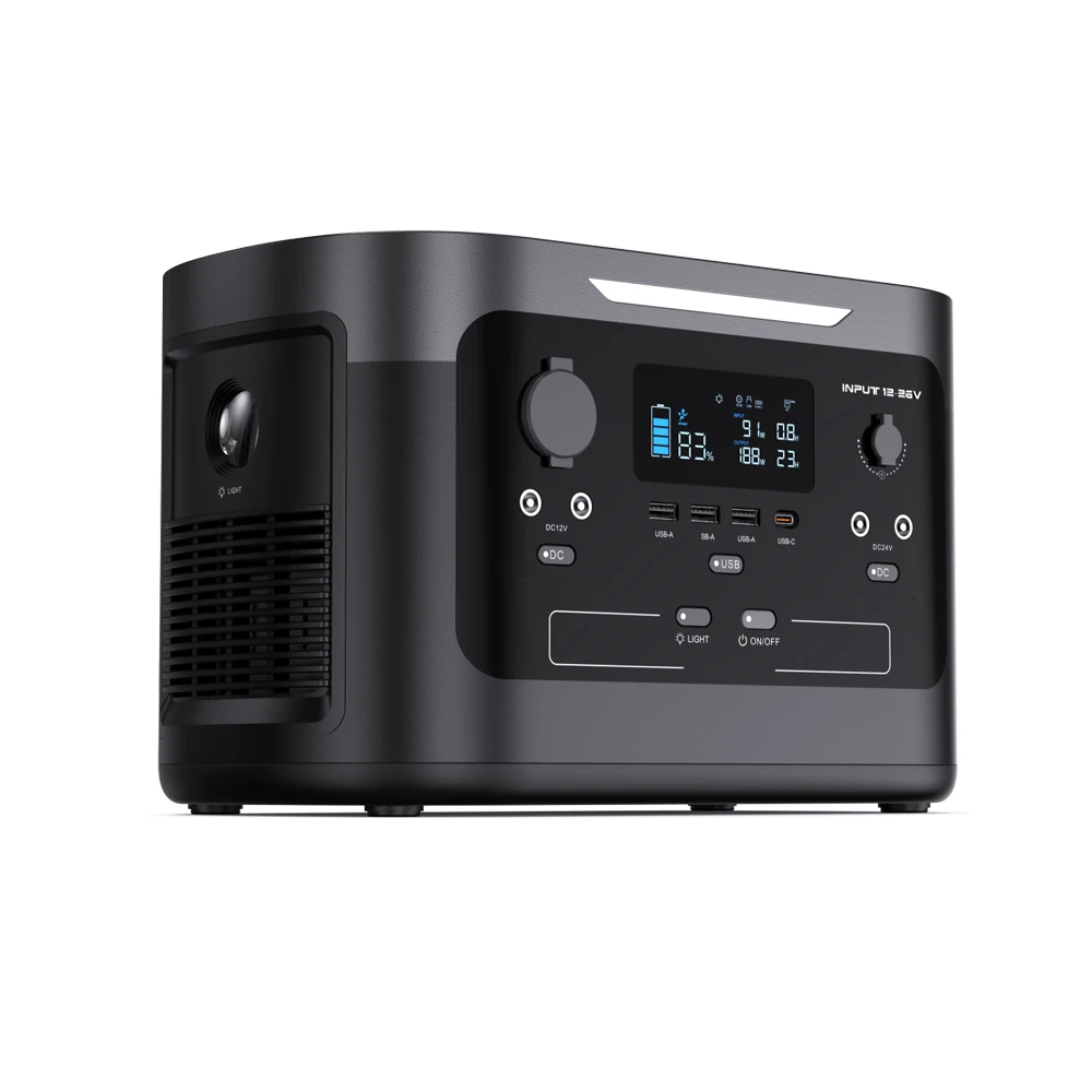 بطاريات محطة طاقة محمولة 1000 واط بطارية ليثيوم حزمة في الهواء الطلق الشمسية قابلة للشحن مولد إمداد الطاقة المحمول الشمسية 220 فولت #3