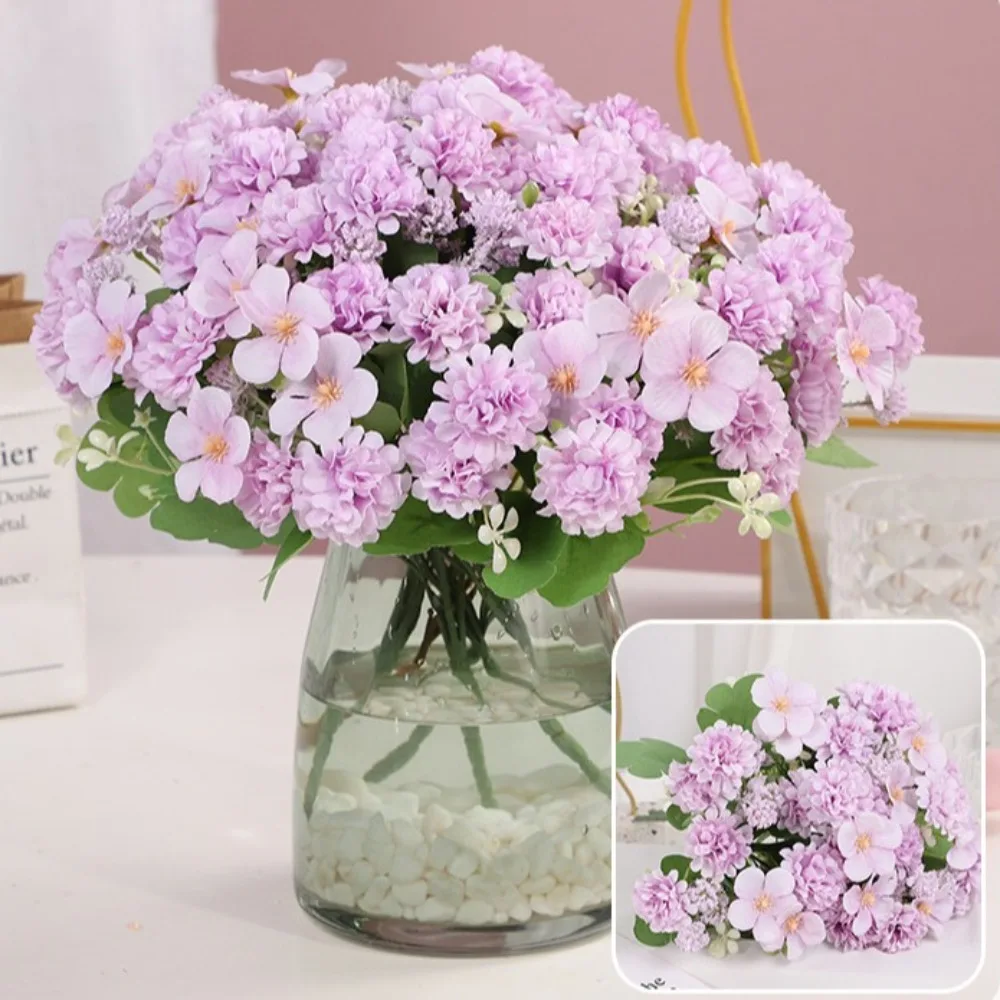 

30cm Daisy Simulation Bouquet Colorful Terrain Model Fake Flowers Landscape Scenery Model Artificial Silk Flowers