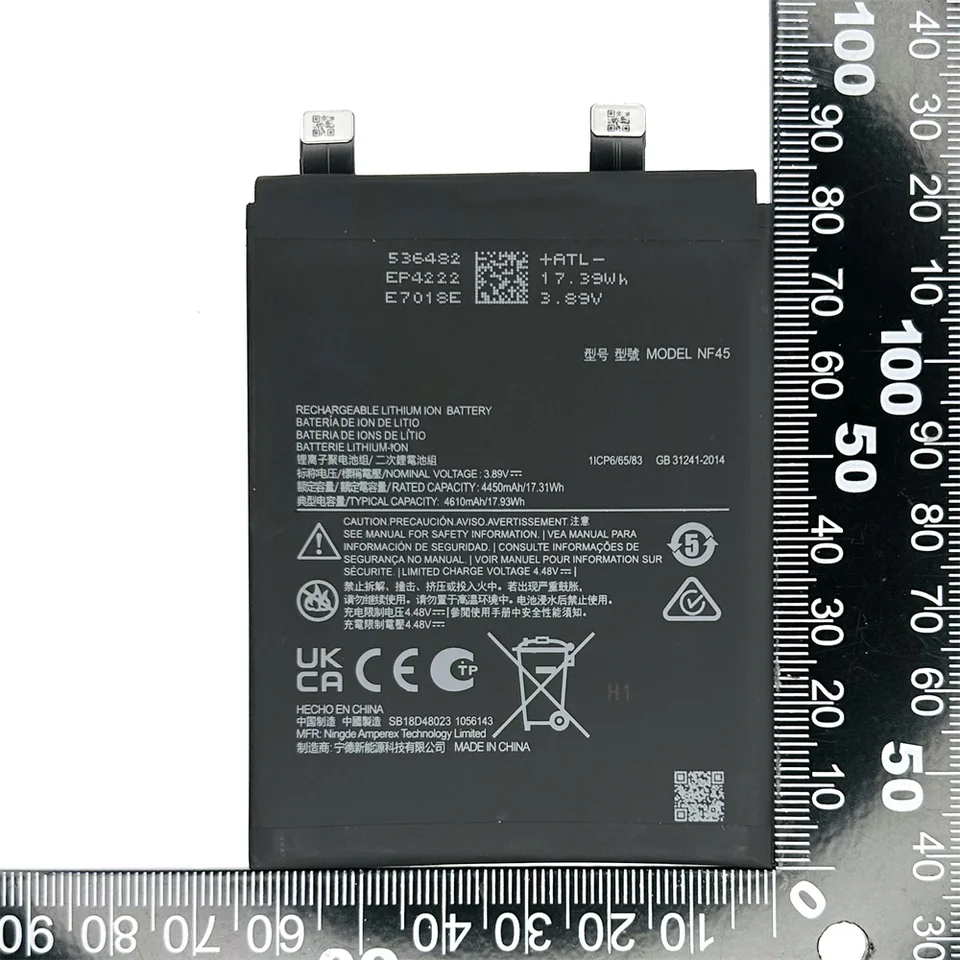 Batería 100% genuina NF45 para Motorola X30 Pro EDGE 30 ULTRA XT2241-1 XT2241-2 4610mAh batería de repuesto + herramientas 3