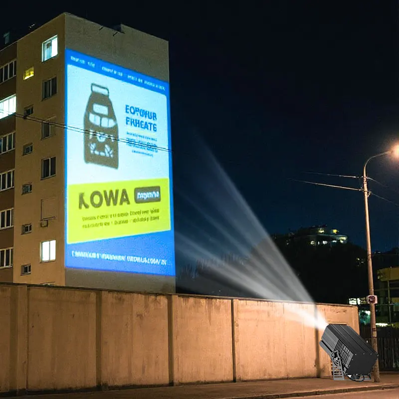 

Настенный логотип, проектор гобо, уличный водонепроницаемый IP67, 200 Вт/300 Вт/600 Вт, мощная проекционная лампа, индивидуальные светодиодные рекламные светильники