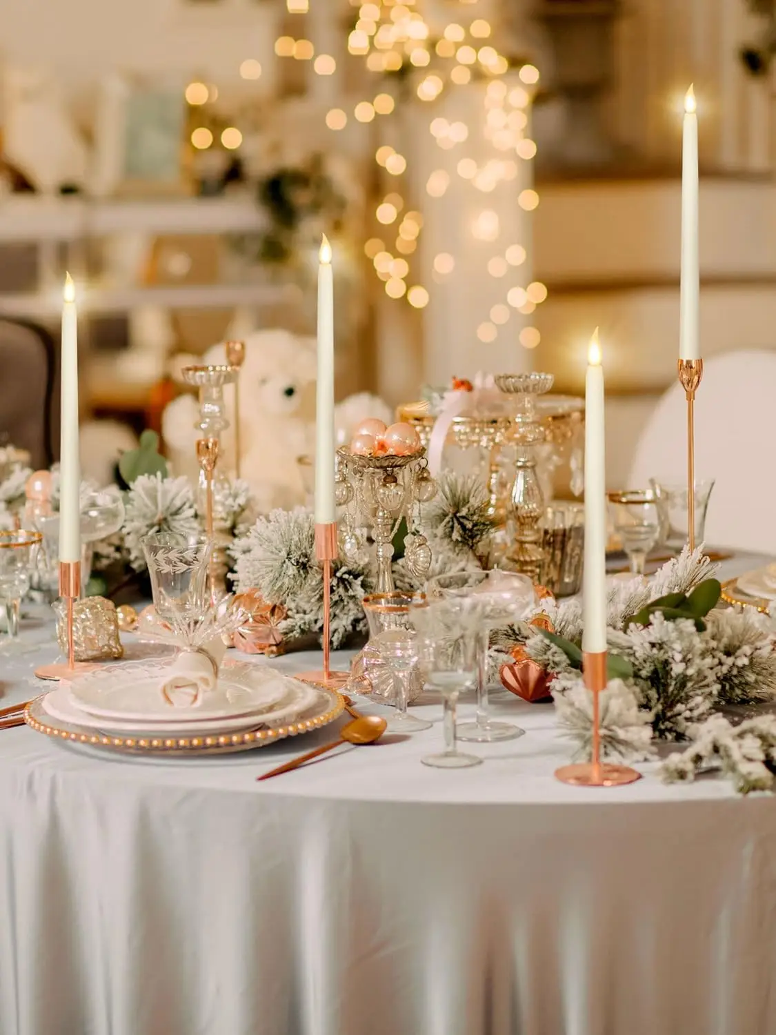 شموع عديمة اللهب تعمل بالبطارية أضواء شموع كبيرة LED ضوء دافئ مصابيح شمعة للمنزل عيد الميلاد حفلة الهالوين الديكور