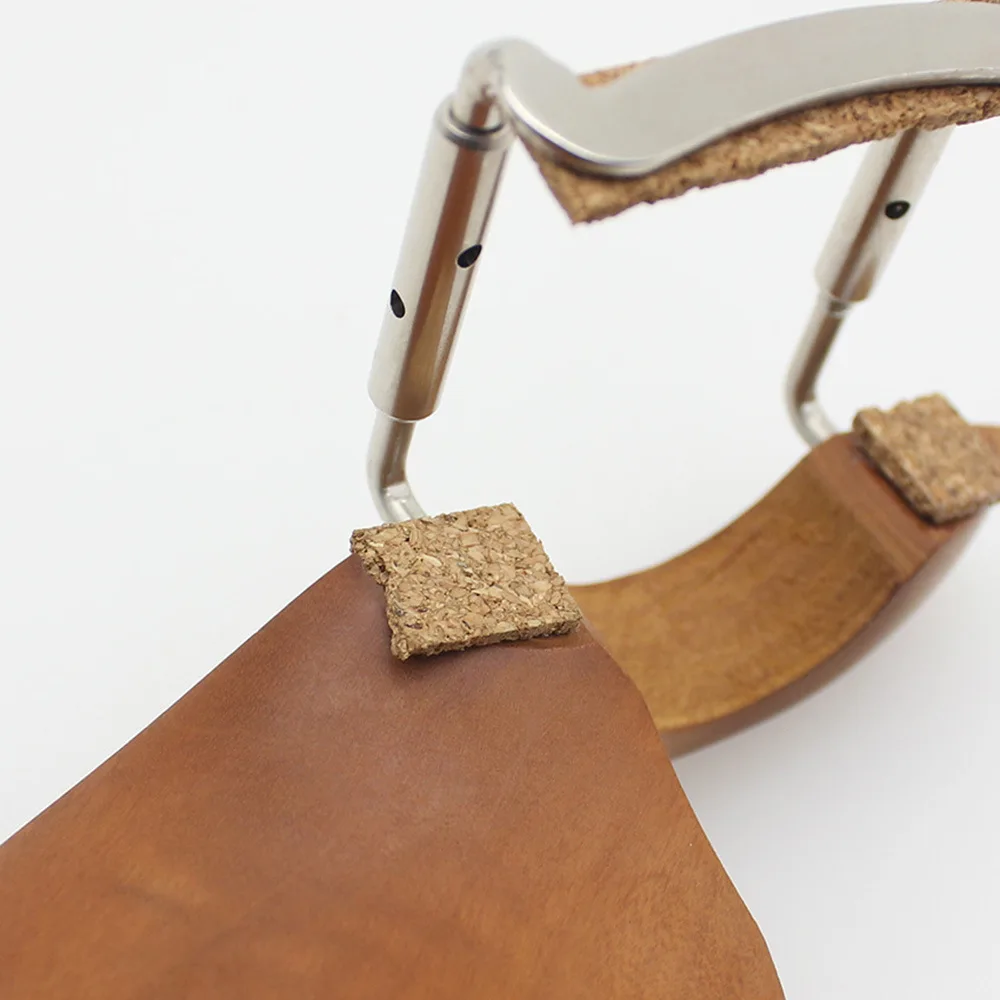 

3/4-4/4 Violin Chinrest Jujube Wood Chinrest with Screws & Cork Pad Violin Replacement Parts / Maintenance Accessories