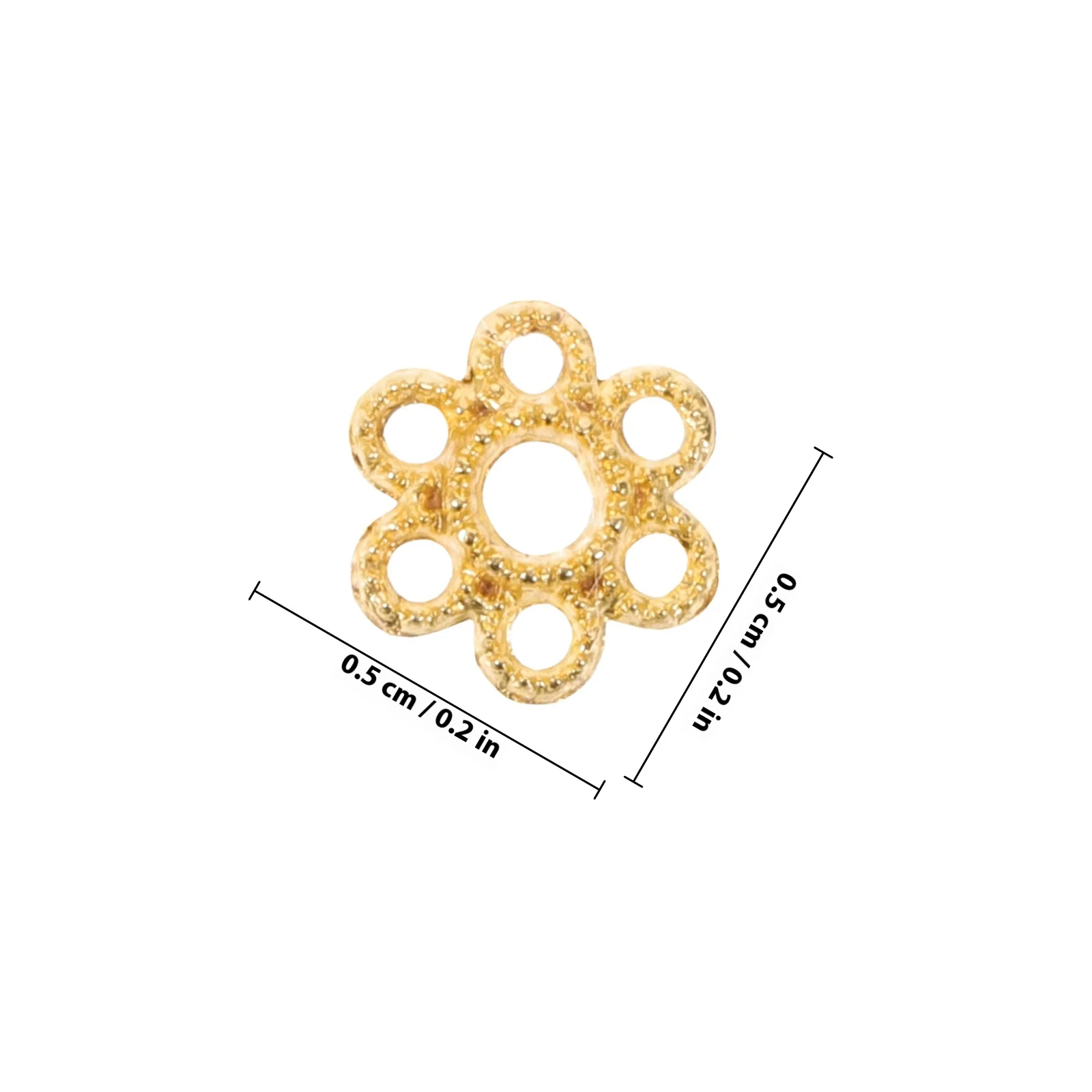 200 قطعة قبعات الخرزة الذهبية زهرة شكل فاصل Diy بها بنفسك مواد صنع المجوهرات قبعات نهاية معدنية لأساور القلائد الحرف اليدوية