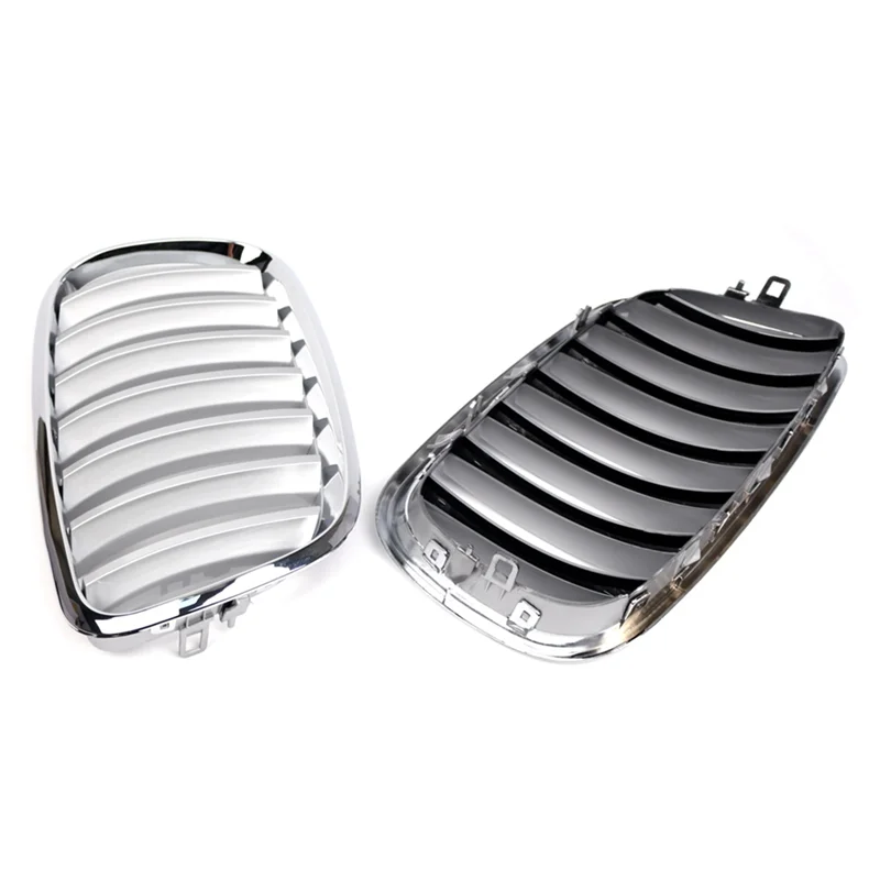 

OB-Chrome Front Grill Keney Grille Cover Trim For BMW E70 X5 2007-2013 Accessories 51137157687 51137157688