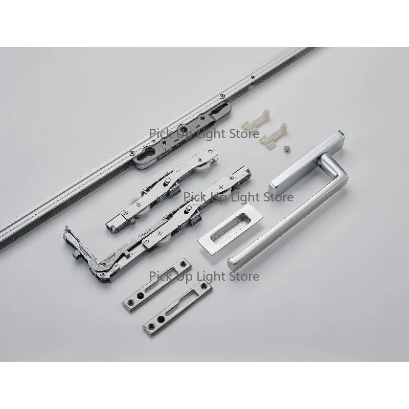 High Quality Steel Aluminum Alloy Door Hardware System Lifting Sliding Entry Bathroom Installation Included Screw Accessories