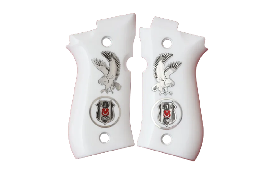 

KSD Brand Beretta 81F, 81 FS, 84 F, 84 FS, 84 Cheetah White Acrylic Compatible Grip