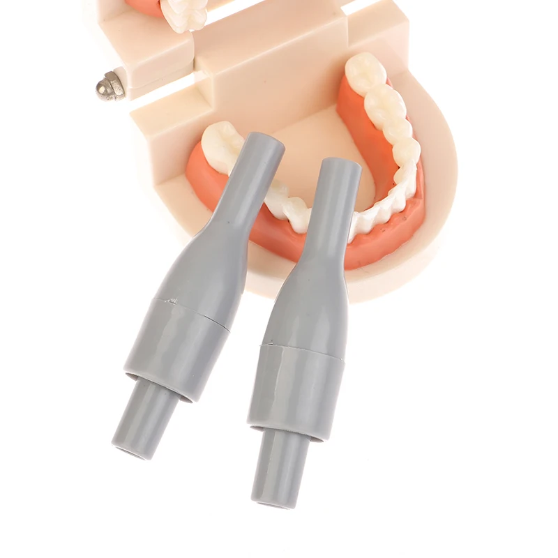 

#1Pc Dental Oral Saliva Ejector Suction Short Grey Weak Handpiece Valve Dental Materials Weak Handpiece Tip Adaptor