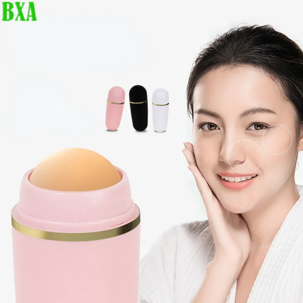 1PC Portable Mini Volcanic Stone Oil Suction Ball Facial Oil Removal Massage Oil Suction Ball Cleansing Facial Pores
