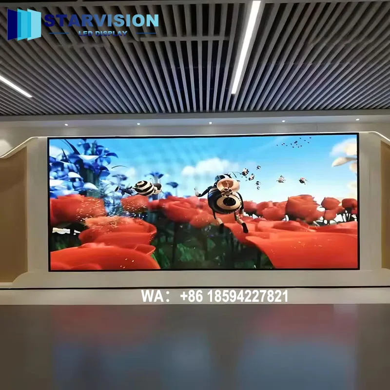 Full Color Indoor Fixed LED Display P2.5 P3 P4 High Refresh LED Video Wall for Office Building