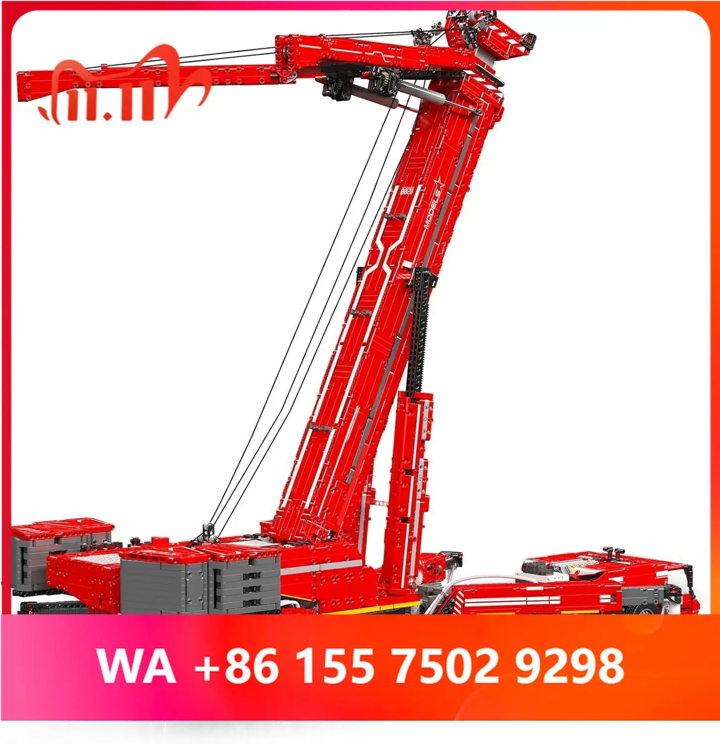 Noelty 2024 children's toy mold king 17008 reinford concrete crane truck building b toy set application LTM11200