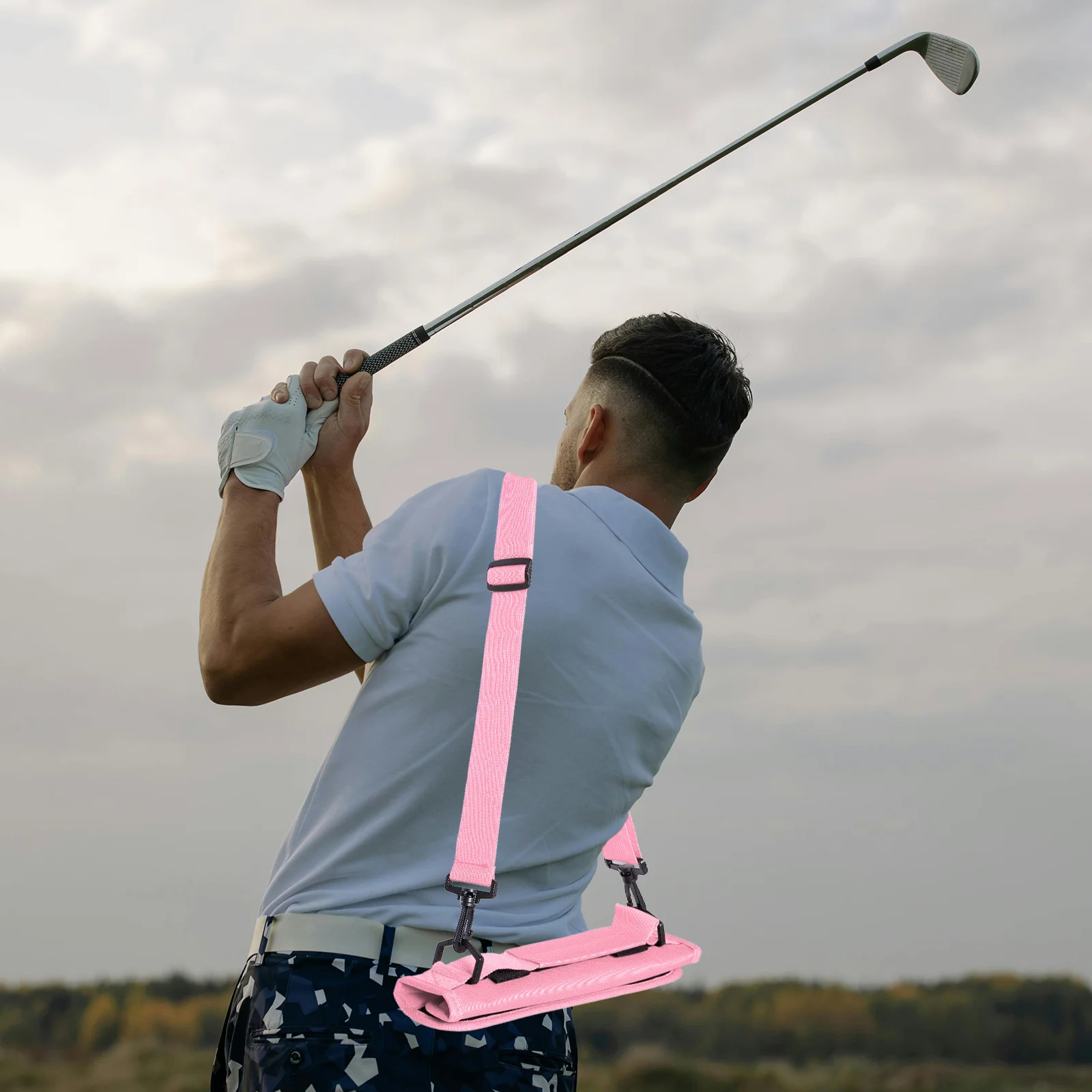 

Lightweight Foldable Carry Bag Waterproof Portable Bag Adjustable Strap Travel Practice Case For Driving Range Large