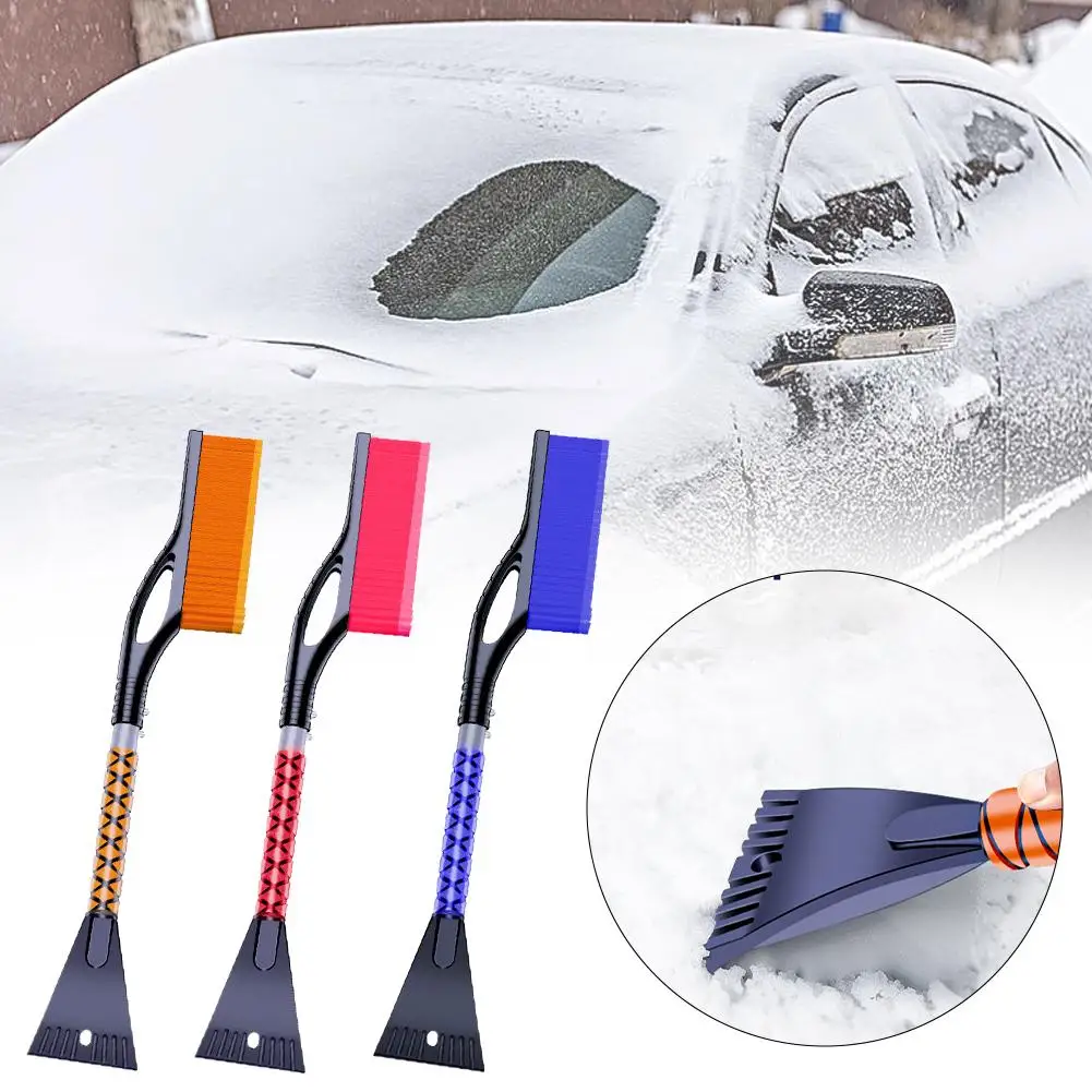 سيارة الثلوج فرشاة للتمديد تنظيف إزالة مجرفة مكشطة مزيل أدوات فرش دييسر غسل الشتاء الزجاج الأمامي مزيل الصقيع Aut Z5O6