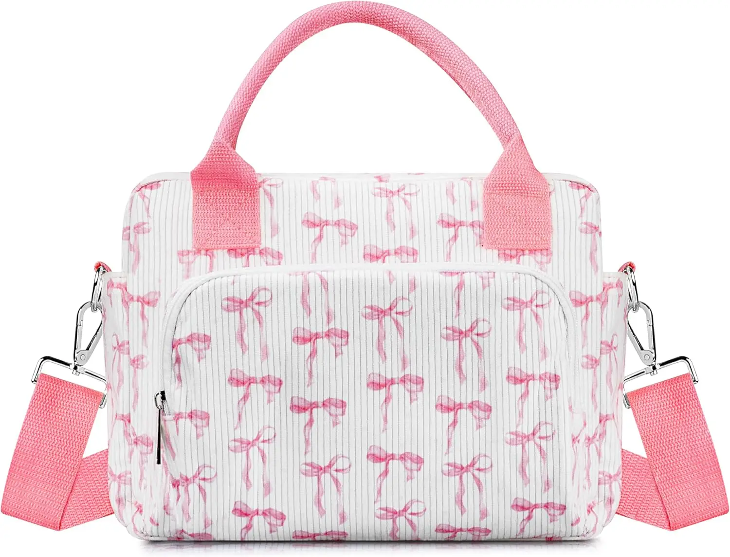 

Cute Insulated Lunch Bag for Women, Leakproof Cooler Tote with Adjustable Strap, Reusable for Work, Travel, Picnic