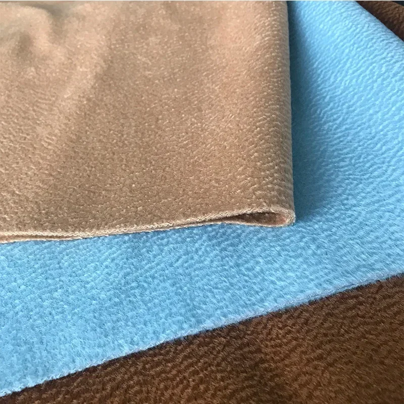 100% Cashmere Double-sided Water Ripple Fabric Brand Fashionable Design Coat Autumn Winter Thick Cloth by the Meter Material Diy