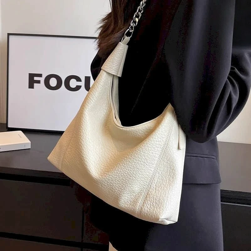 

Leather Crossbody Bags for Women Solid Korean Style Versatile Handbags Fashion Luxury Office Lady Female High Quality Hobo Bags