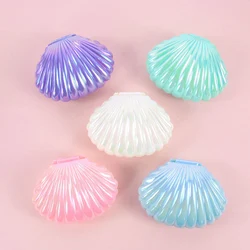 5pcs Colorful Shell Shaped Candy Gift Box Small Gift Jewelry Storage Boxes Mermaid Theme Birthday Party Decoration Baby Shower