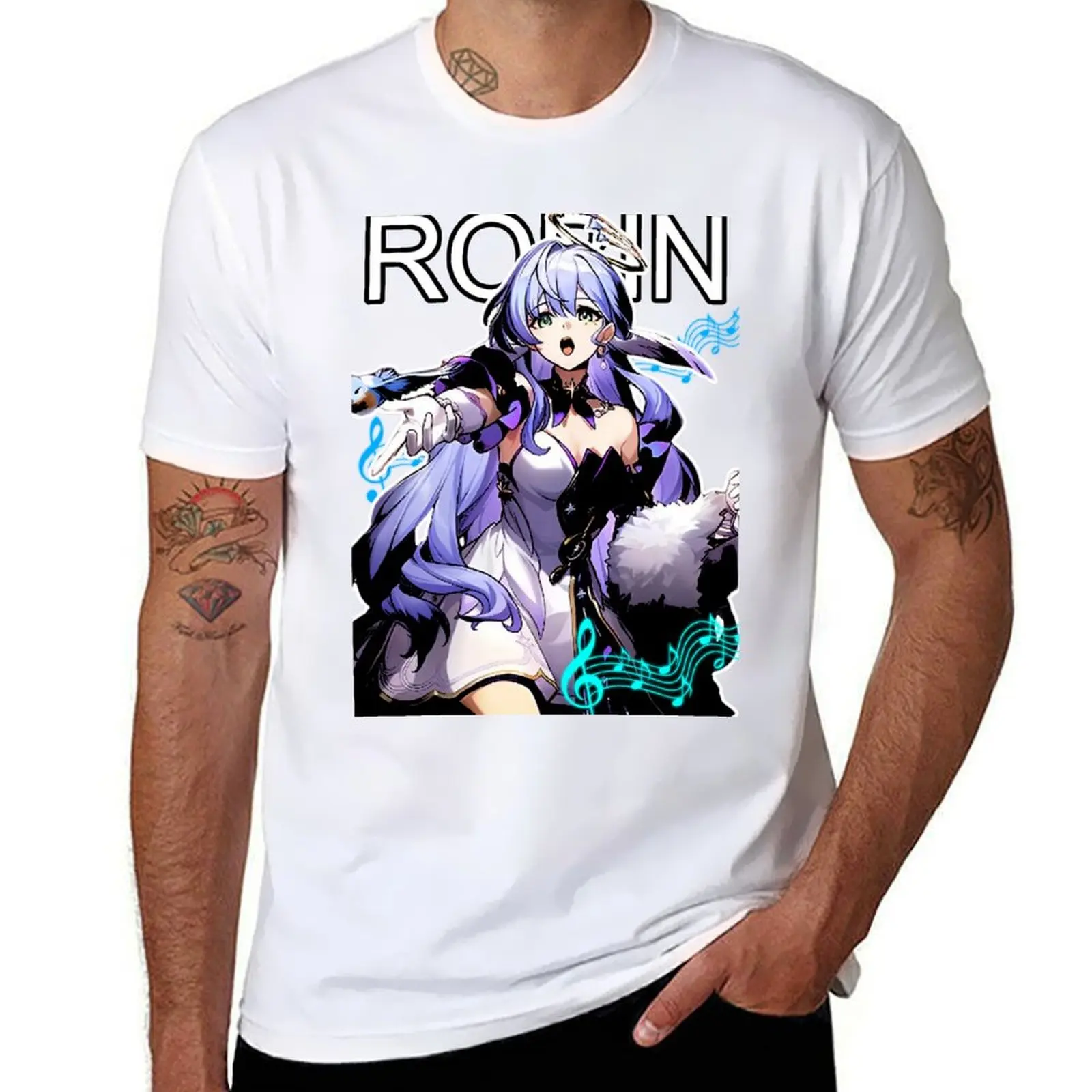 

Robin honkai star rail Shirt fan star rail Robin stickers T-Shirt cotton t shirt man man t shirts cotton